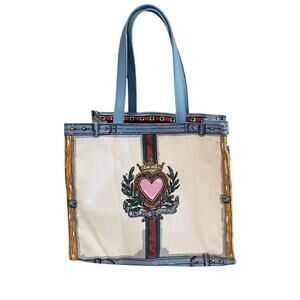 Brighton Hearts & Dogs In Love We Trust 2019 Canvas Tote Bag Beach travel resort